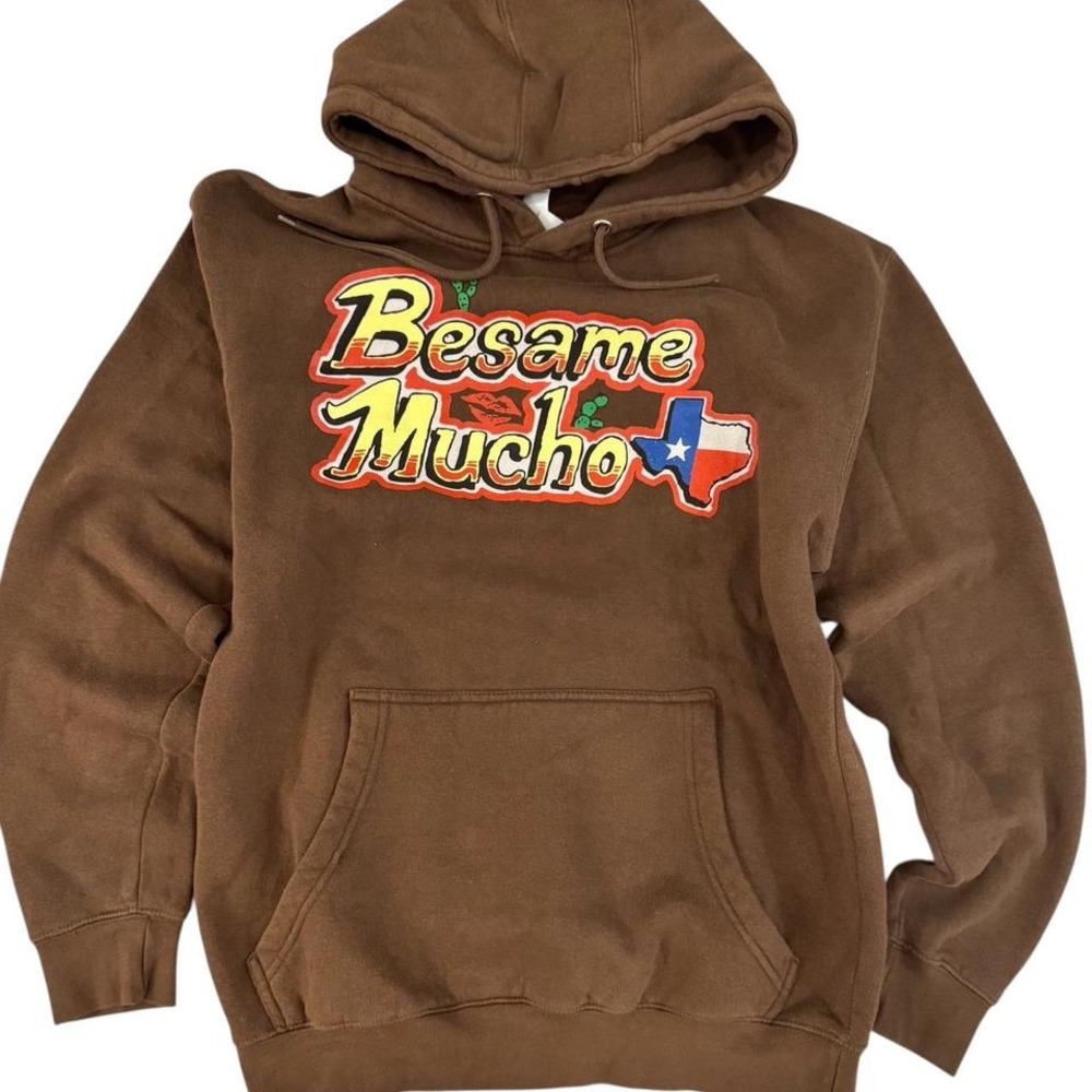 Besame Mucho Festival 2024 Austin TX Hoodie Brown Lane Seven LS14001 Mens M